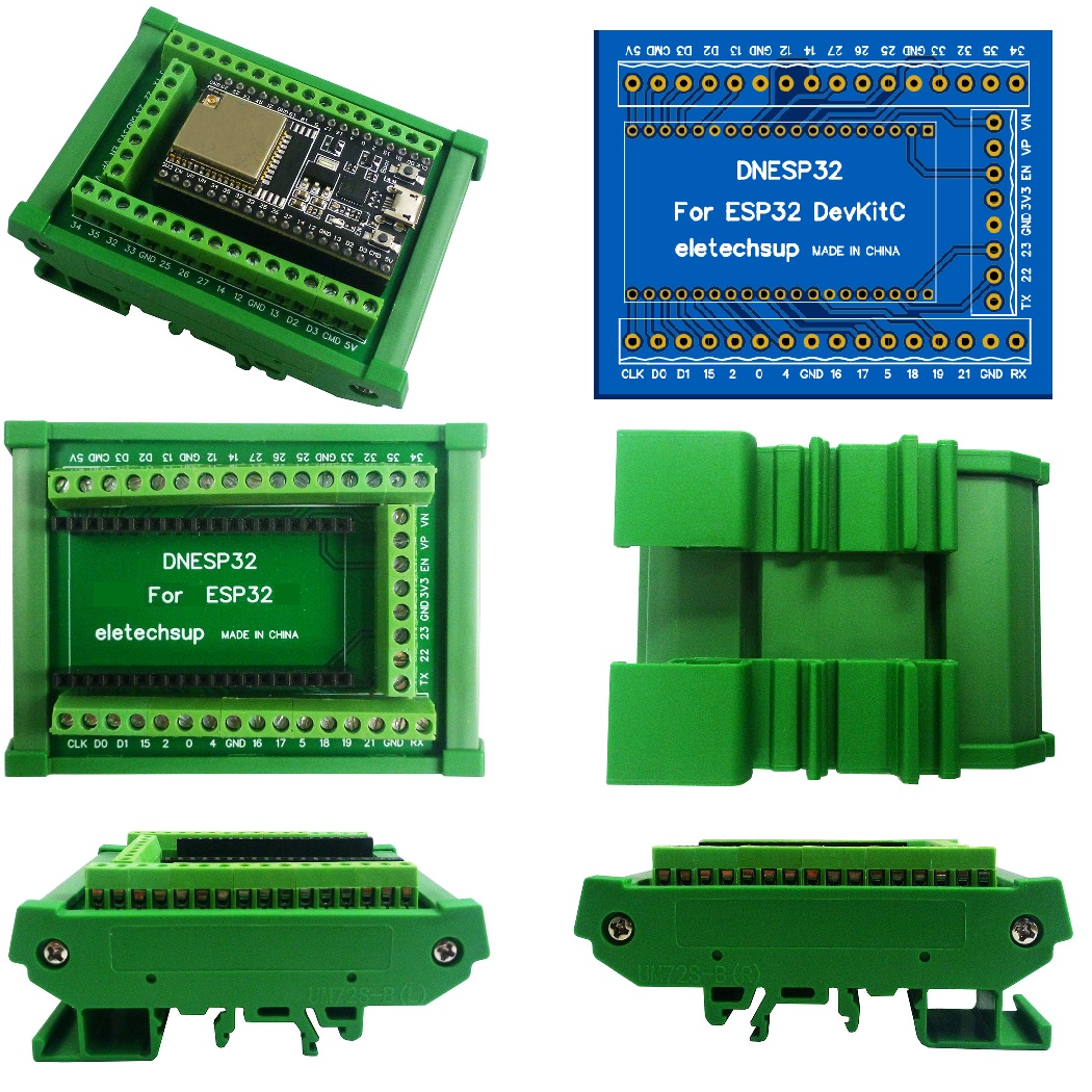Esp32 Devkit - ESP32 DIN Rail Mount Screw Terminal