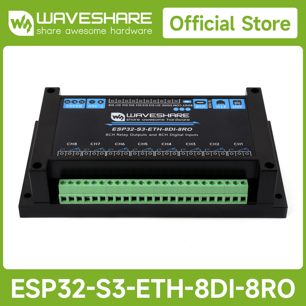 Waveshare Industrial 8-Channel - Esp32 Uart Module review and price
