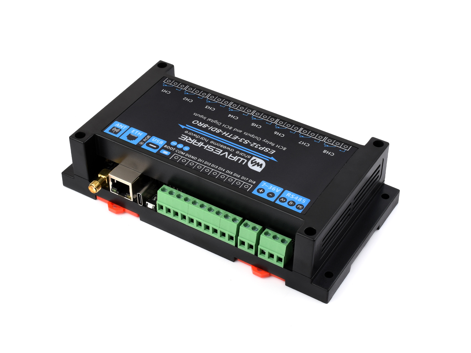 Waveshare Industrial 8-Channel - Esp32 Uart Module review and price