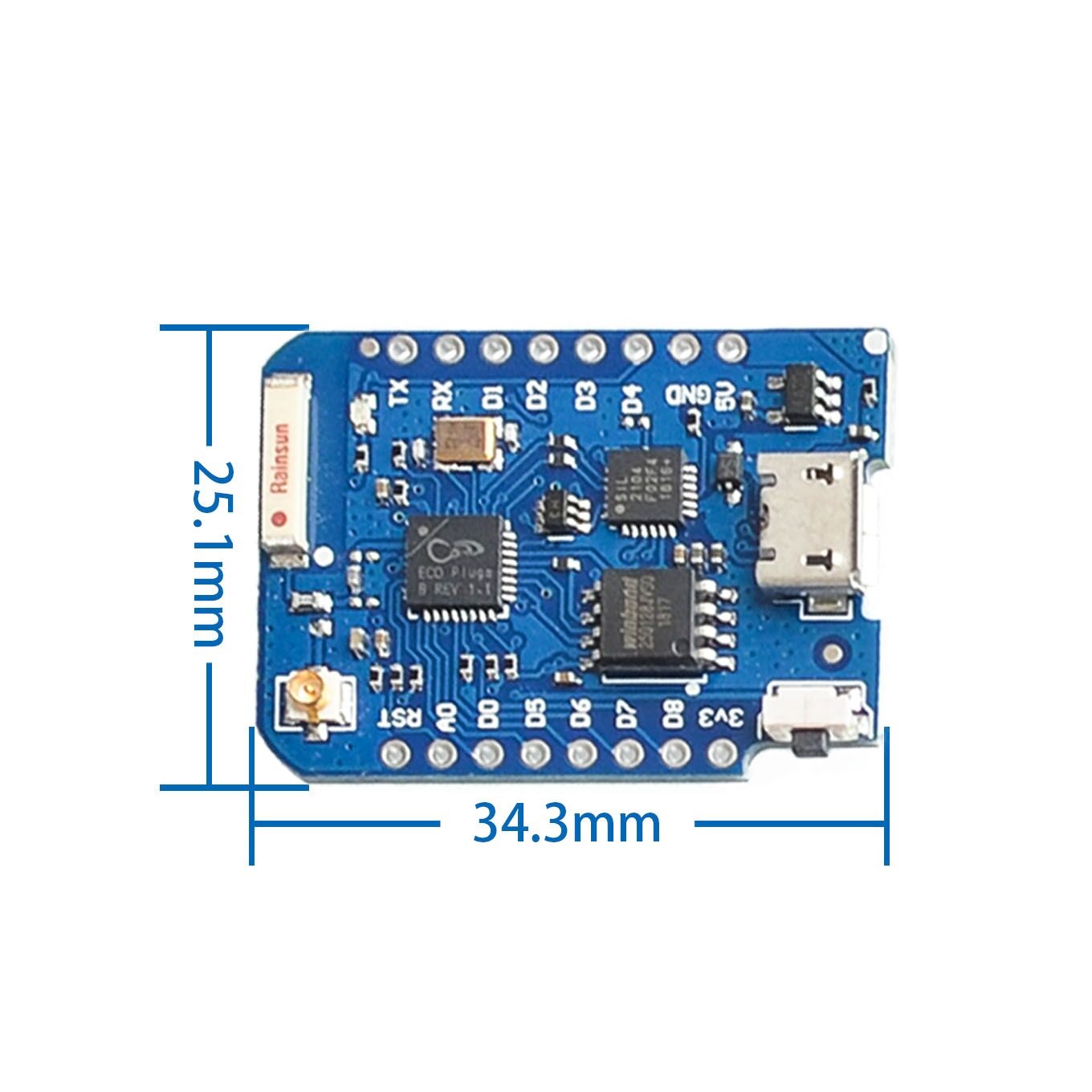 WEMOS D1 Mini Pro 4M 16M Bytes - Esp8266 Nodemcu review and price