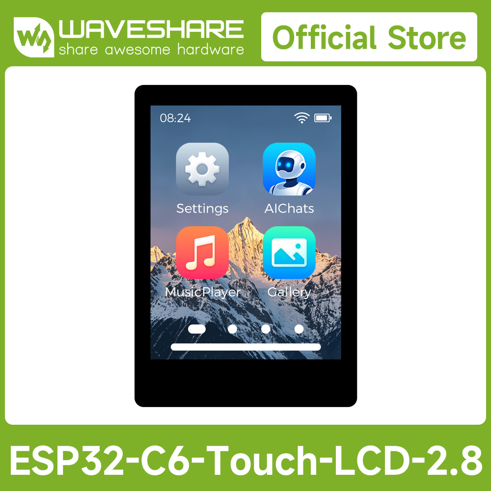 Waveshare ESP32-C6 2.8inch IPS - Esp32 C6 review and price