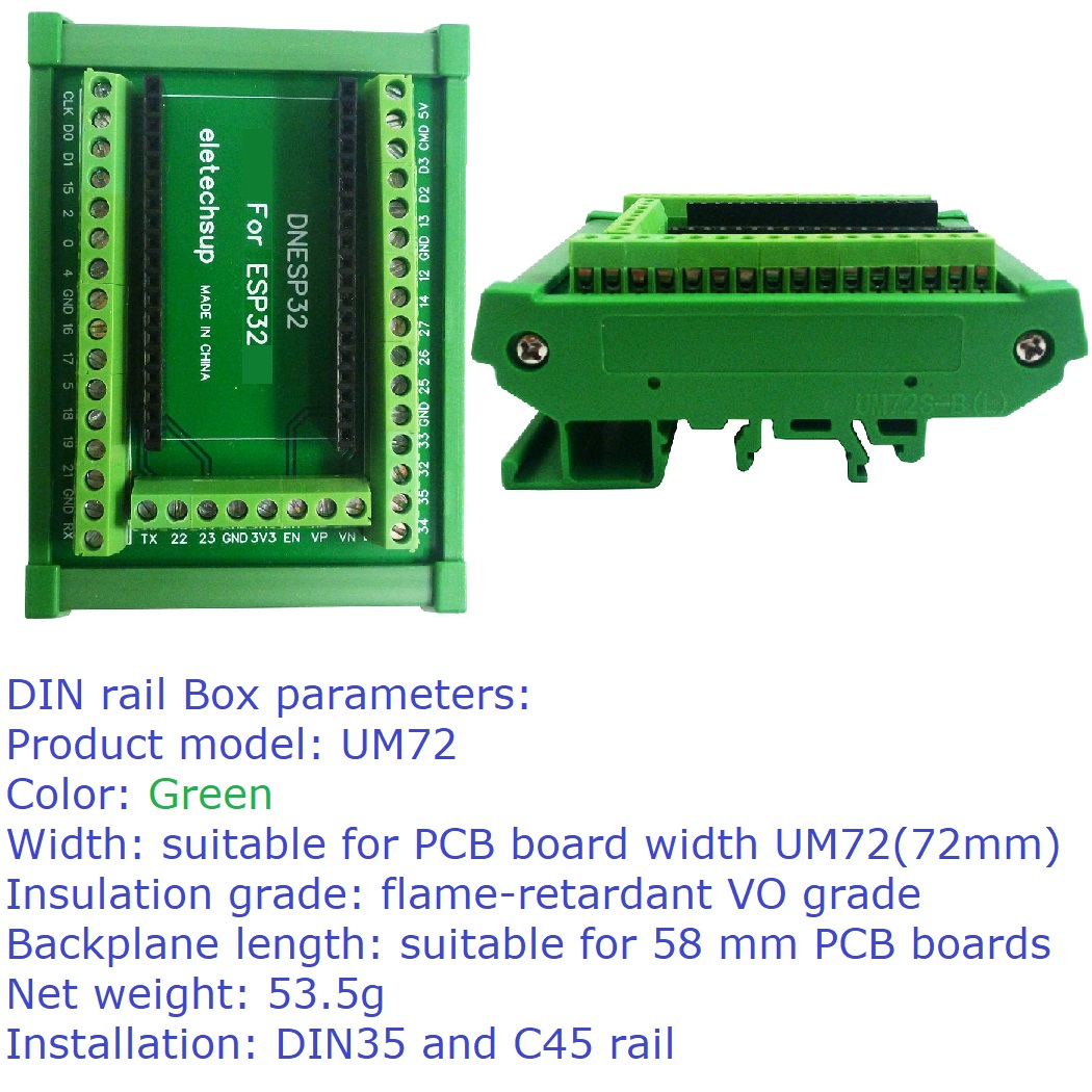 ESP32 DIN Rail Mount Screw Ter - Esp32 Devkit review and price