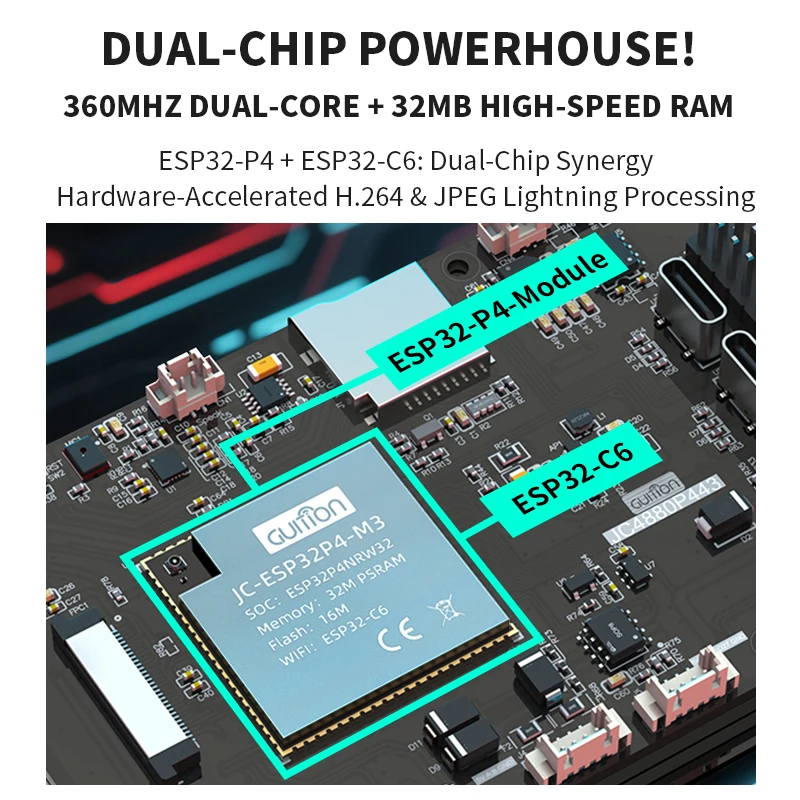 4.3 inch 480x800 IPS Capacitiv - Esp32 C6 review and price